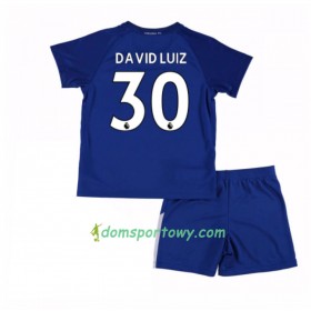 Koszulka Chelsea David Luiz 30 Dziecięcy Domowe Koszulki Piłkarskie 2017-2018 Krótki Rękaw