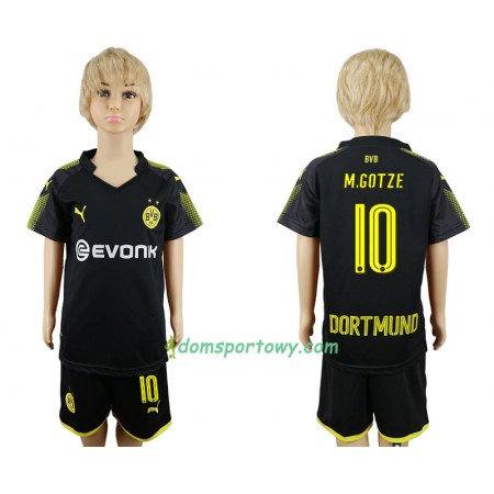 Koszulka Borussia Dortmund Mario Gotze 10 Dziecięcy Wyjazdowe Koszulki Piłkarskie 2017-2018 Krótki Rękaw